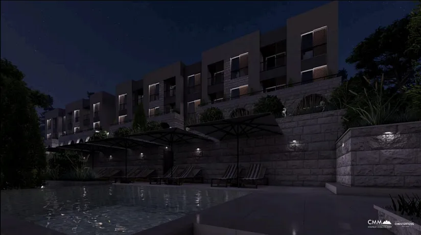 Apartments in Kavač in a complex with a pool